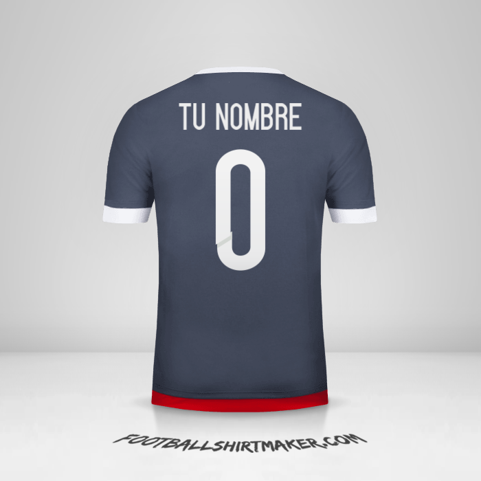 Camiseta Paraguay 2015/18 II -  tu nombre - 0