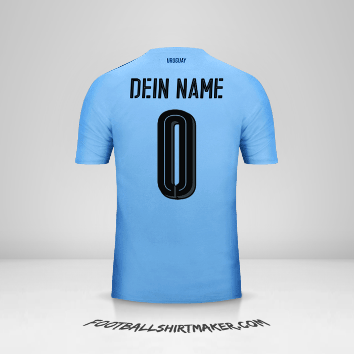 Trikot Uruguay 2016 -  dein name - 0