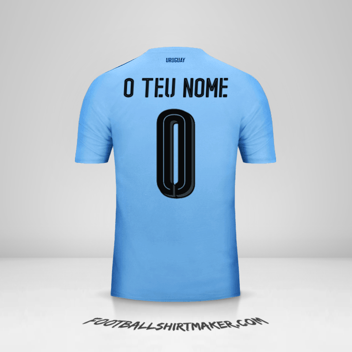 Camisola Uruguai 2016 -  o teu nome - 0