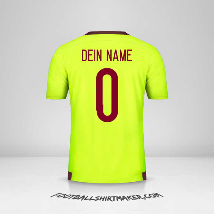 Trikot Venezuela 2015/17 II -  dein name - 0