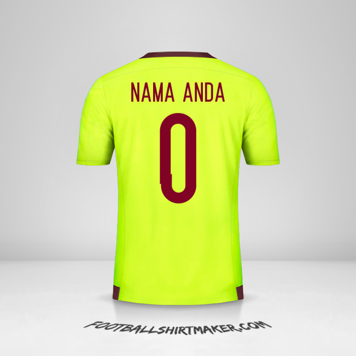 Jersey Venezuela 2015/17 II -  nama anda - 0