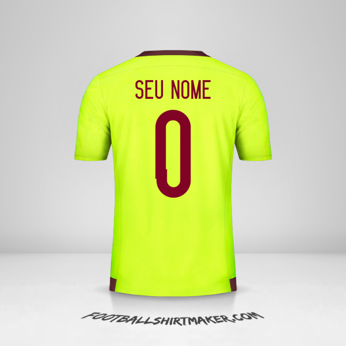 Camisa Venezuela 2015/17 II -  seu nome - 0