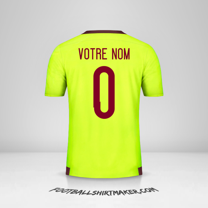 Maillot Venezuela 2015/17 II -  votre nom - 0