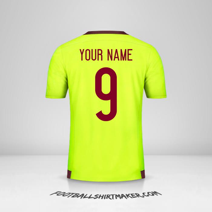 Venezuela 2015/17 II shirt number 9 your name