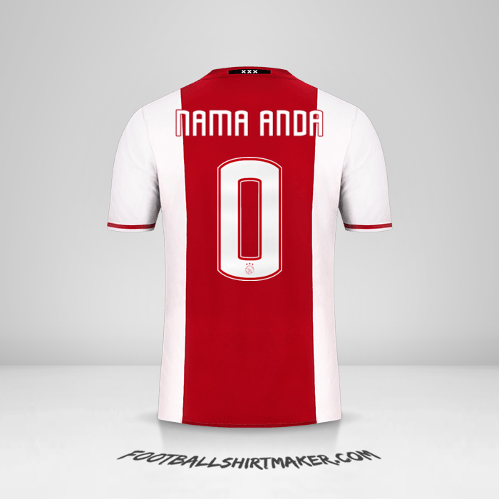 Jersey AFC Ajax 2016/17 -  nama anda - 0