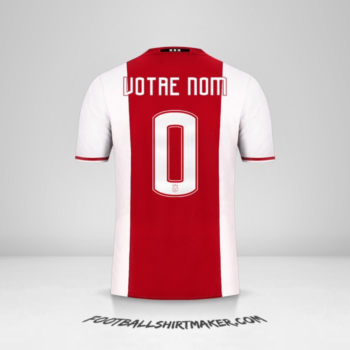 Maillot AFC Ajax 2016/17 -  votre nom - 0