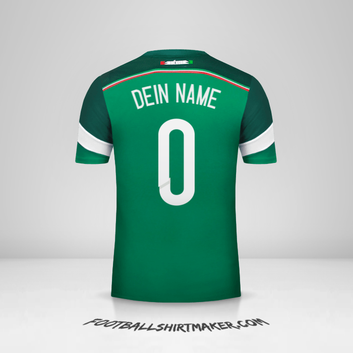 Trikot Mexiko 2014 -  dein name - 0