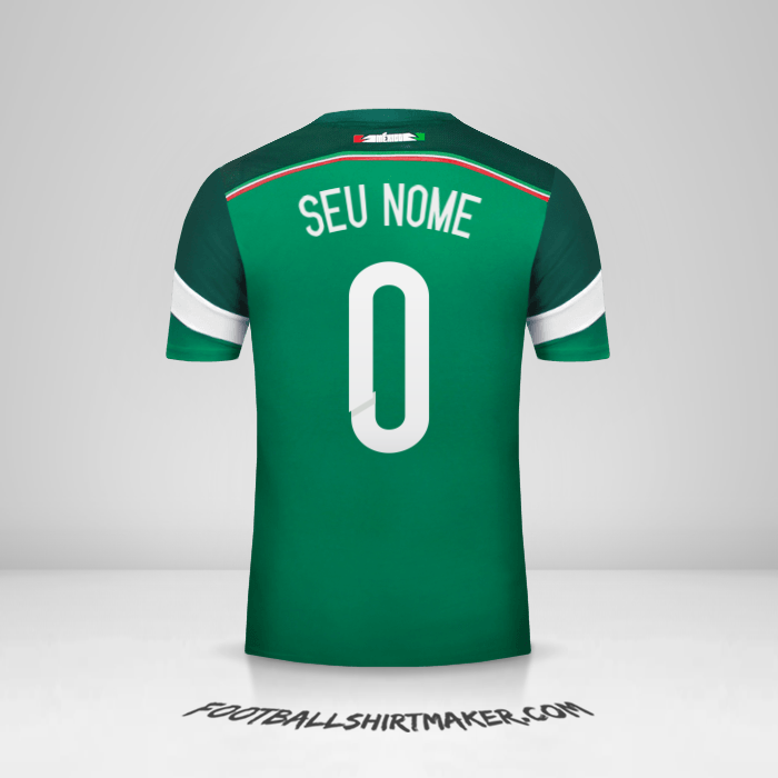 Camisa México 2014 -  seu nome - 0