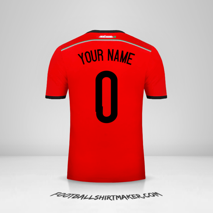 Jersey Mexico 2014 II -  your name - 0