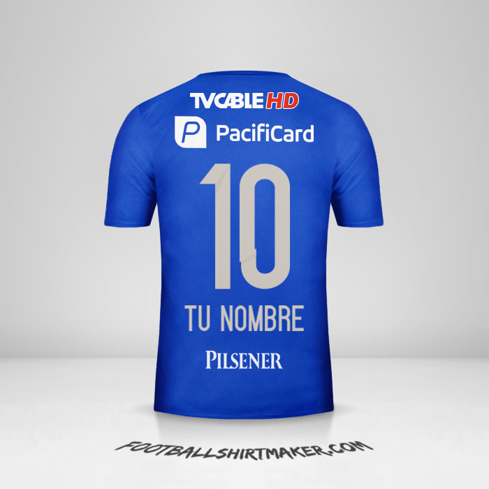 Jersey Emelec 2016 número 10 tu nombre