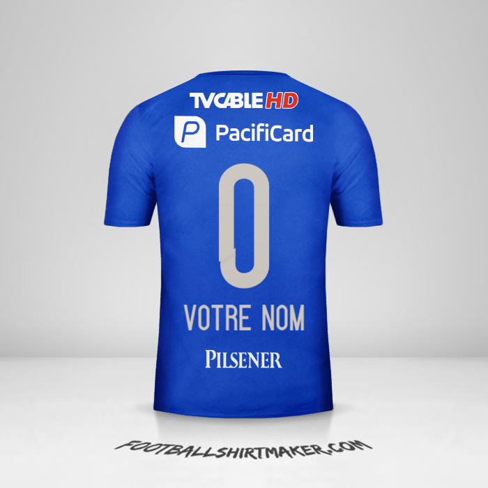 Maillot Emelec 2016 -  votre nom - 0