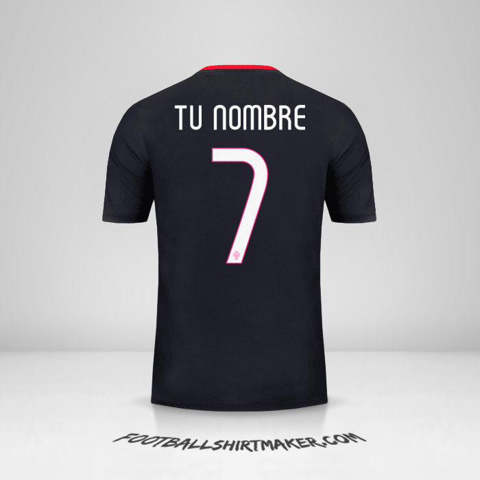 Camiseta Portugal 2015 II número 7 tu nombre