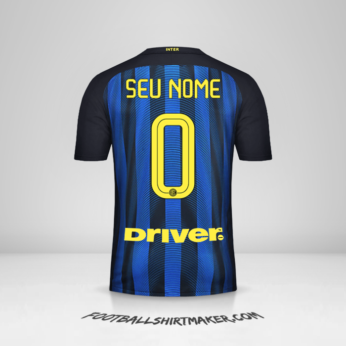 Camisa Inter 2016/17 -  seu nome - 0