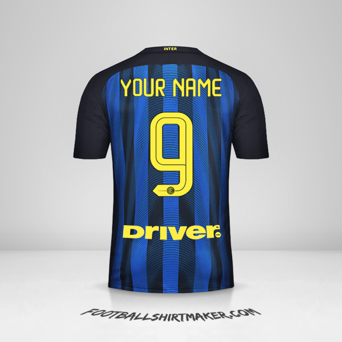 Inter 2016/17 jersey number 9 your name