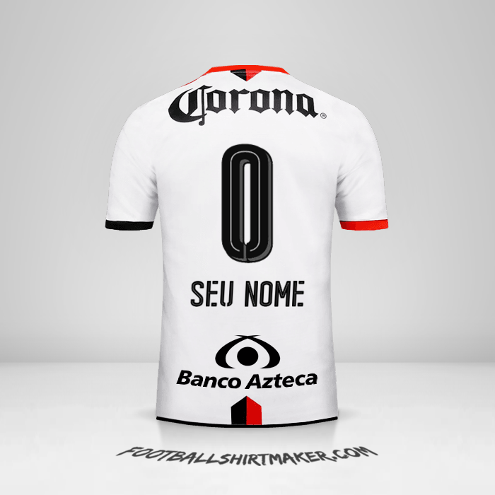 Camisa Atlas 2016/17 II -  seu nome - 0