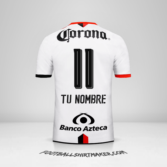 Jersey Atlas 2016/17 II número 11 tu nombre