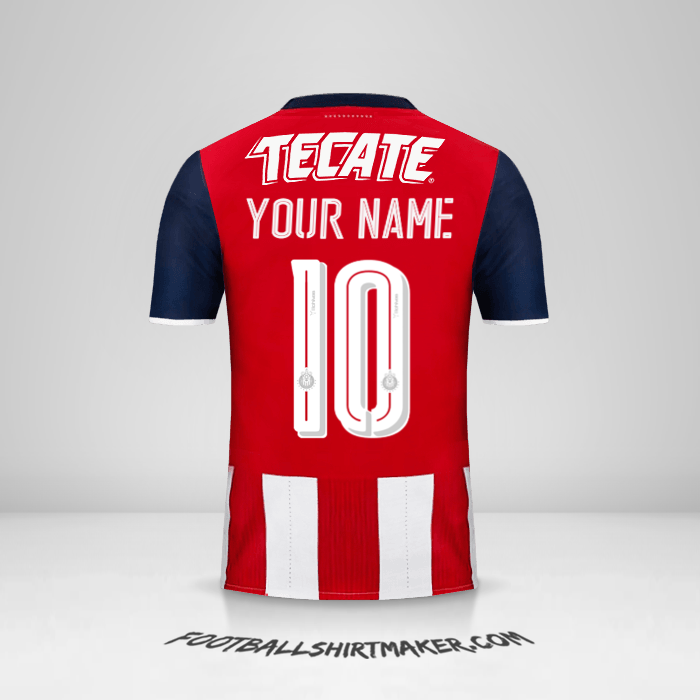 Guadalajara 2016/17 jersey number 10 your name