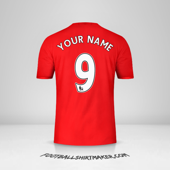 Manchester United 2016/17 shirt number 9 your name