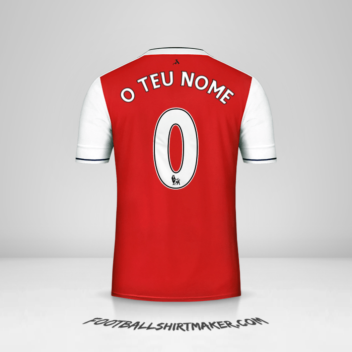 Camisola Arsenal 2016/17 -  o teu nome - 0