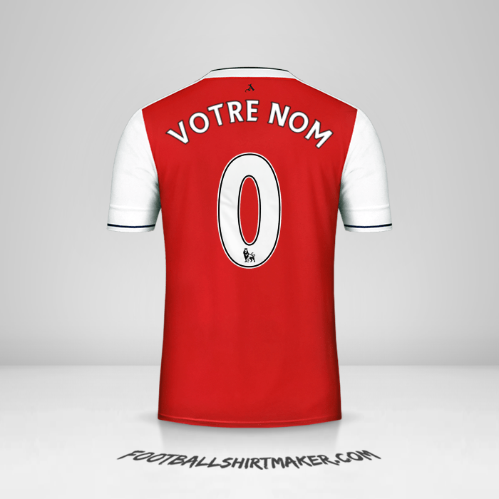 Maillot Arsenal 2016/17 -  votre nom - 0