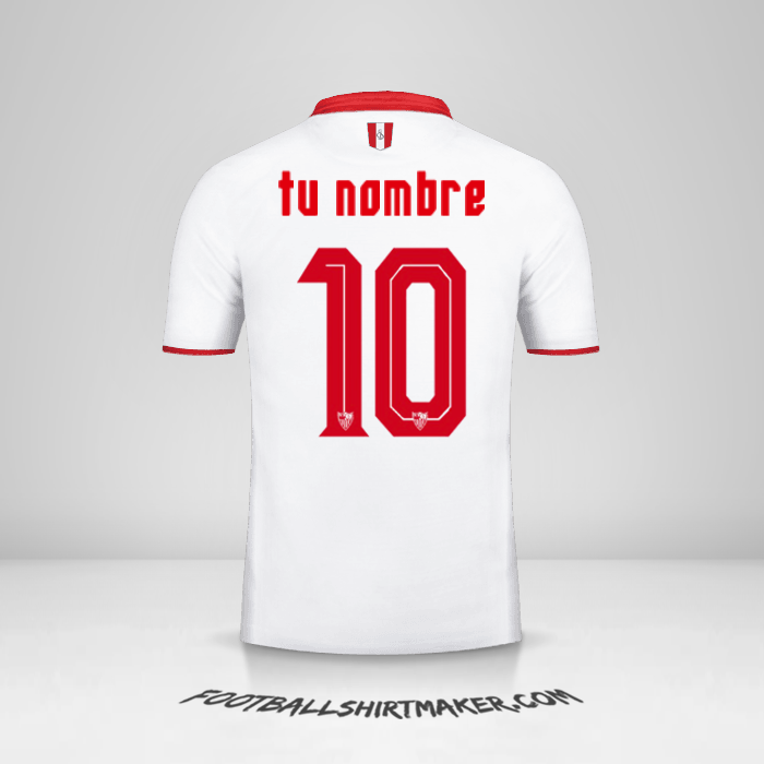 Jersey Sevilla FC 2016/2017 número 10 tu nombre