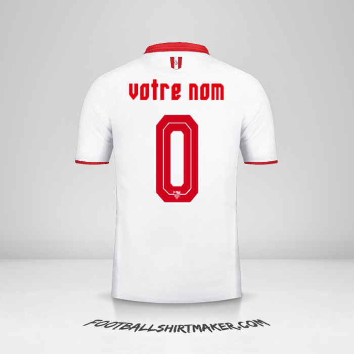 Maillot Sevilla FC 2016/2017 -  votre nom - 0