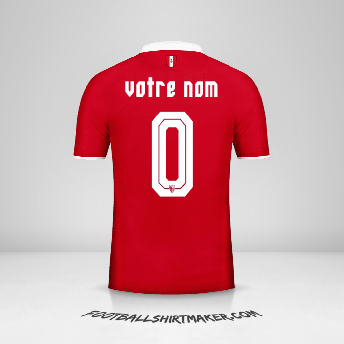 Maillot Sevilla FC 2016/2017 II -  votre nom - 0