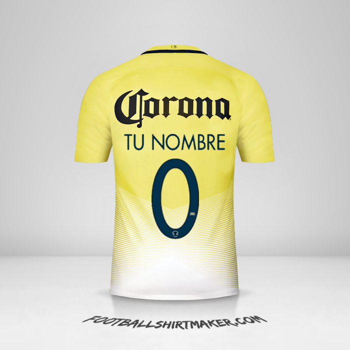 Jersey Club America 2016/17 número 0 tu nombre