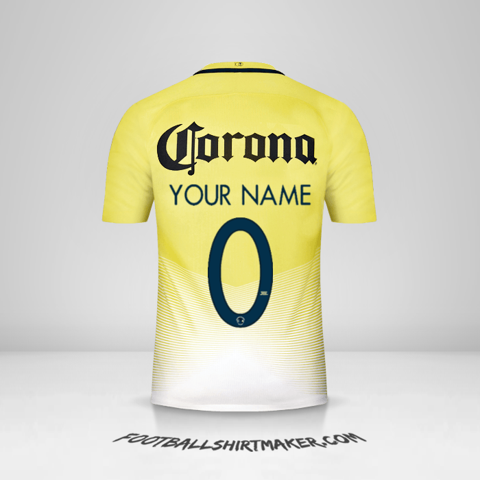 Club America 2016/17 shirt number 0 your name