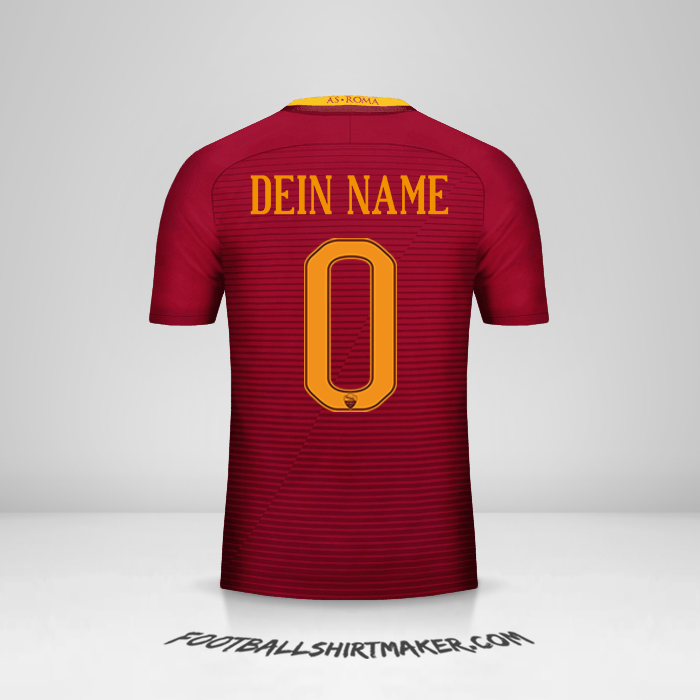 Trikot AS Roma 2016/17 -  dein name - 0