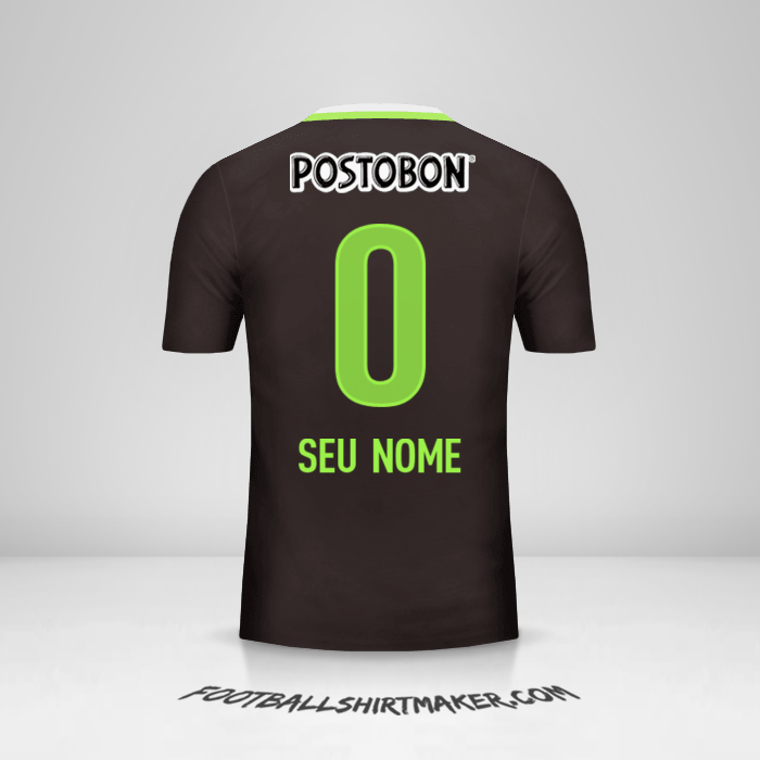 Camisa Atletico Nacional 2016 II -  seu nome - 0