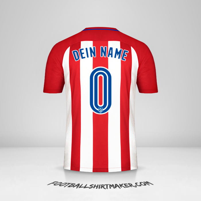 Trikot Atletico Madrid 2016/17 -  dein name - 0