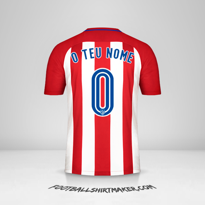 Camisola Atletico Madrid 2016/17 -  o teu nome - 0