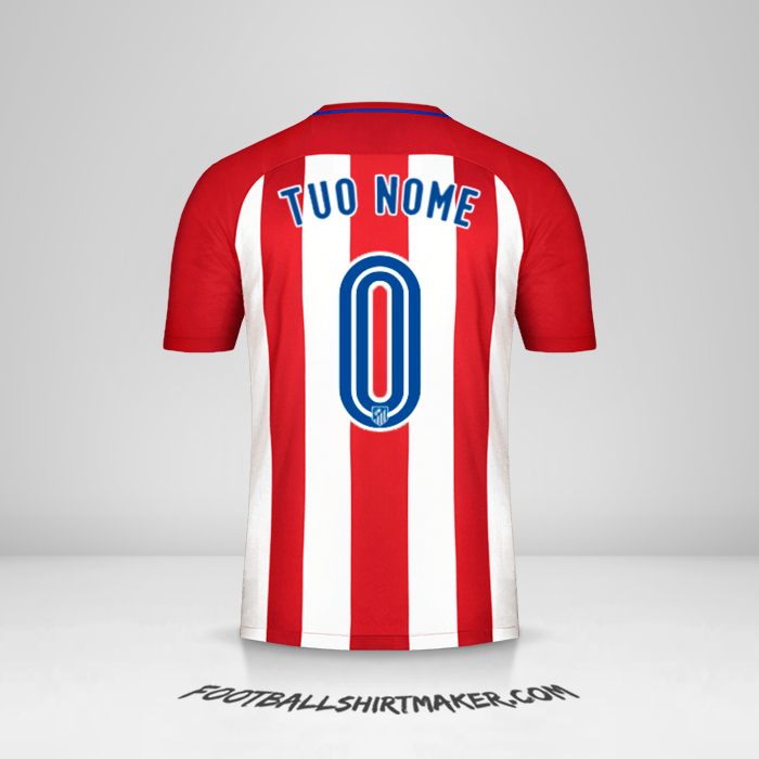 Maglia Atletico Madrid 2016/17 -  tuo nome - 0