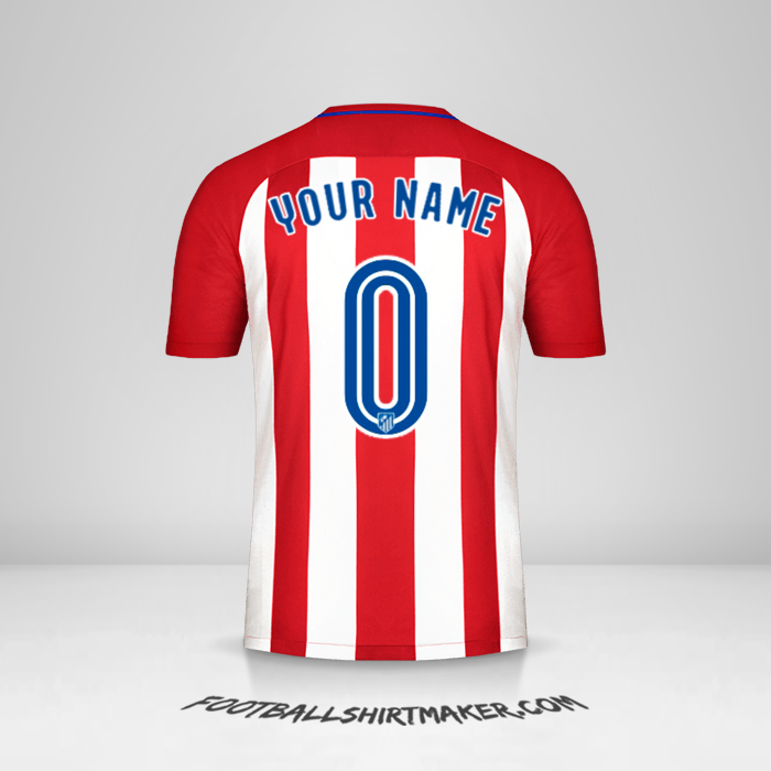 Jersey Atletico Madrid 2016/17 -  your name - 0