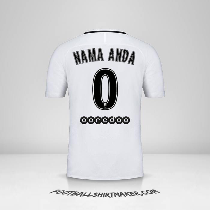 Jersey Paris Saint Germain 2016/17 III -  nama anda - 0