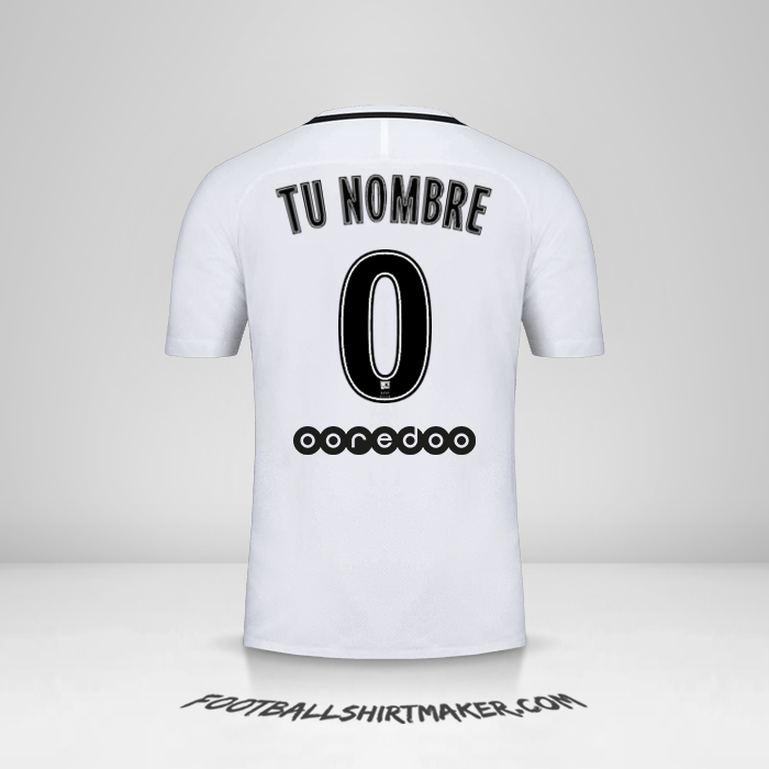 Jersey Paris Saint Germain 2016/17 III -  tu nombre - 0