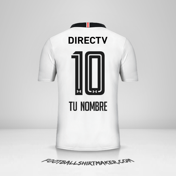 Jersey Colo Colo 2017 número 10 tu nombre