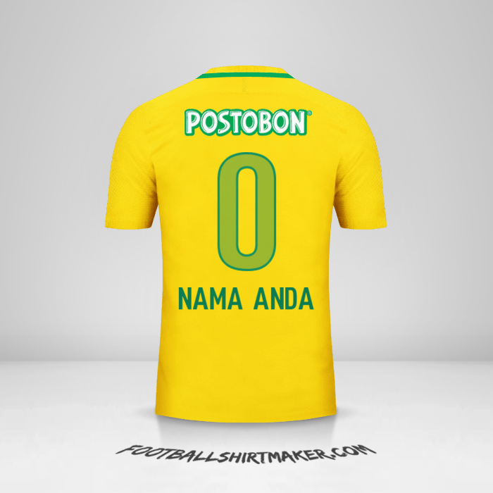 Jersey Atletico Nacional 2017 II -  nama anda - 0