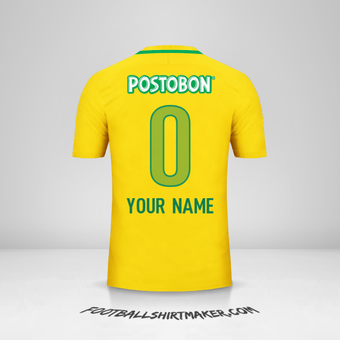 Jersey Atletico Nacional 2017 II -  your name - 0