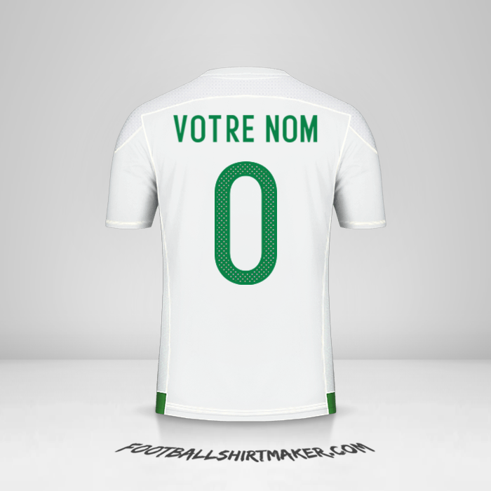 Maillot Algérie 2016/17 -  votre nom - 0