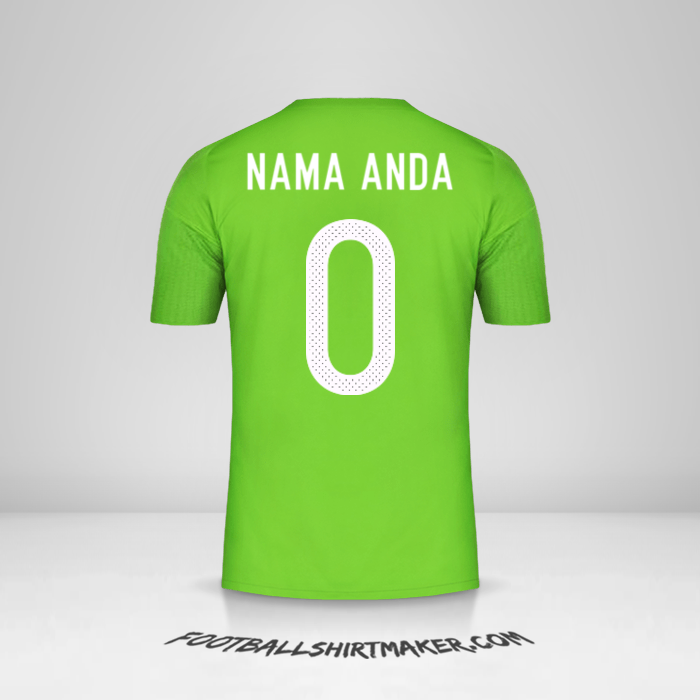 Jersey Aljazair 2016/17 II -  nama anda - 0