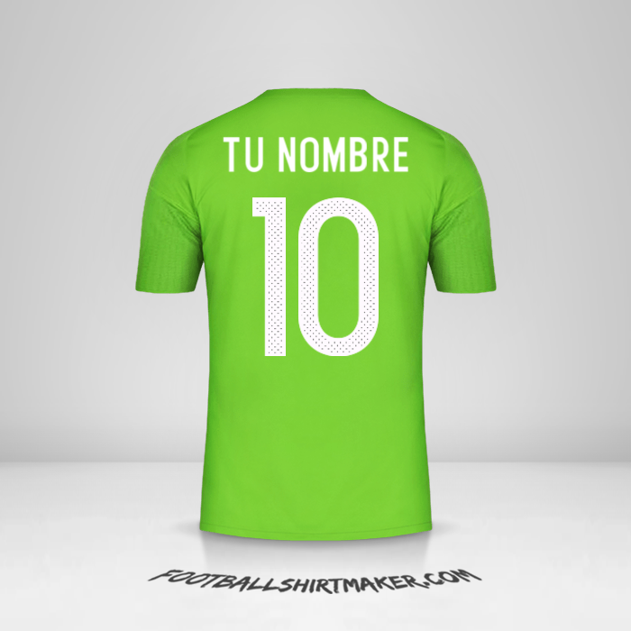 Camiseta Argelia 2016/17 II número 10 tu nombre