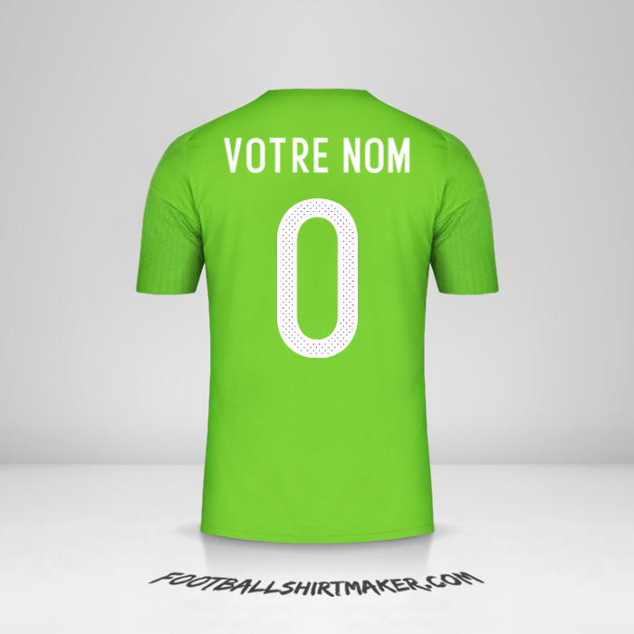 Maillot Algérie 2016/17 II -  votre nom - 0