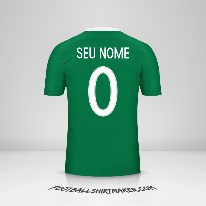 Camisa Nigéria 2016/17 -  seu nome - 0