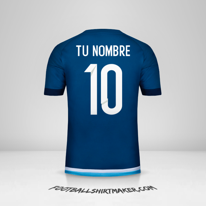 Jersey Argentina 2016 II número 10 tu nombre