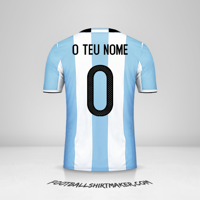 Camisola Argentina 2016 -  o teu nome - 0