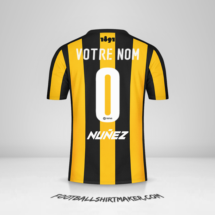 Maillot Peñarol 2016/17 -  votre nom - 0