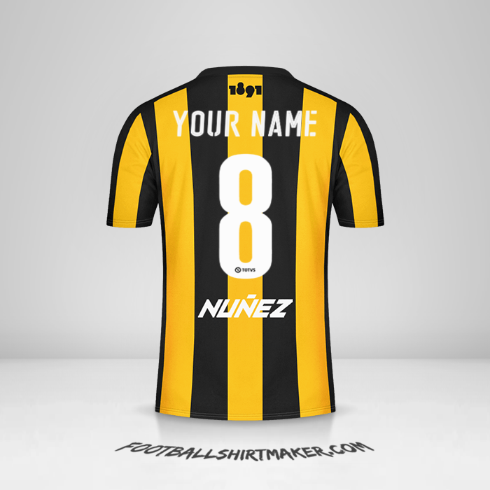 Peñarol 2016/17 jersey number 8 your name