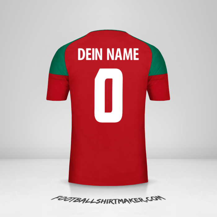 Trikot Marokko 2017 -  dein name - 0